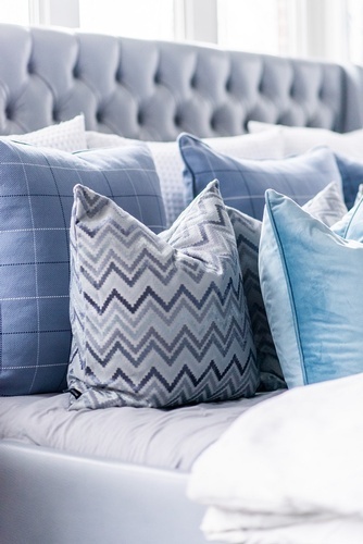 Throw Pillows in Bed - Bedroom Decorations King City by Royal Interior Design Ltd