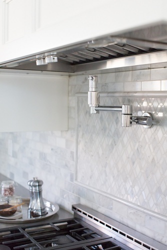 Wall Mounted Kitchen Faucet - Kitchen Renovation Stouffville ON by Royal Interior Design Ltd