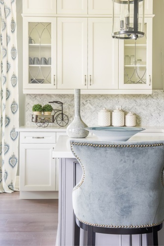 Grey Dining Chair - Kitchen Renovation GTA by Royal Interior Design Ltd