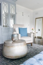 Round Accent Table with a Vase - Bedroom Renovations Richmond Hill by Royal Interior Design Ltd