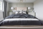 Cozy Bed with Throw Pillows - Bedroom Decorating Service Stouffville by Royal Interior Design Ltd