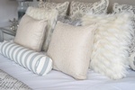 Pillow Arrangements on Bed - Richmond Hill Bedroom Renovations by Royal Interior Design Ltd