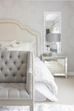 Silver Dresser with Mirror - Bedroom Renovation in Richmond Hill by Royal Interior Design Ltd