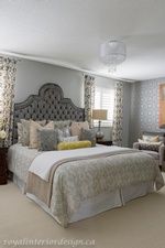 Crystal Chandelier Over Bed - Bedroom Renovations Markham by Royal Interior Design Inc