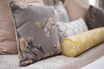 Floral Print Throw Pillows - Bedroom Decor Newmarket ON by Royal Interior Design Inc