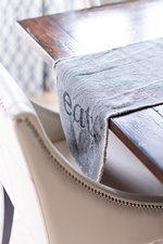 Grey Table Runner - Whitby Kitchen Renovation by Royal Interior Design Ltd
