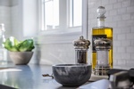 Olive oil, Salt and Pepper on Kitchen Countertop - Kitchen Renovations Newmarket ON by Royal Interior Design Ltd