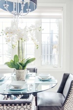 Flower Vase on Dining Table - Kitchen Decoration Service Vaughan by Royal Interior Design Ltd
