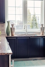Kitchen Sink with Faucet - Kitchen Cabinets Aurora by Royal Interior Design Ltd
