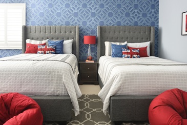 Sports Themed Bedroom Design by Royal Interior Design Ltd. - Bedroom Renovations Newmarket ON