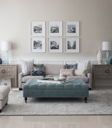 Fresh and Elegant Living Space Renovations GTA by Royal Interior Design Ltd.