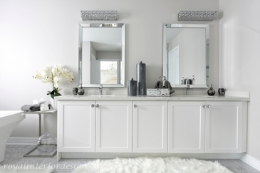 Bright and Elegant Bathroom Renovation Services GTA - Royal Interior Design Ltd.