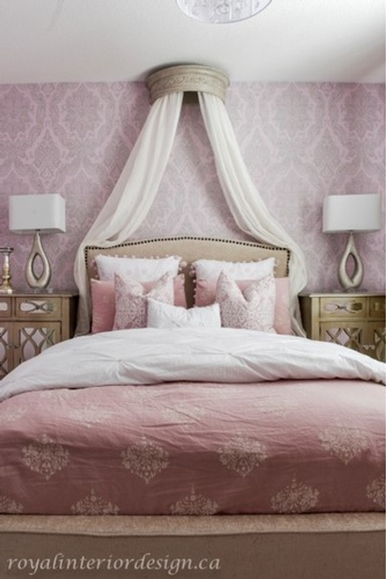 Pretty Pink Childrens Space Bedroom Design Thornhill by Royal Interior Design Ltd