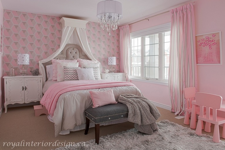 Princess Themed Bedroom Design by Royal Interior Design Ltd