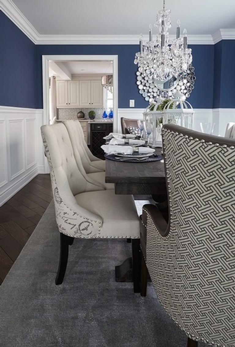 Bold and Simple Dining Room Renovations Newmarket by Royal Interior Design Ltd