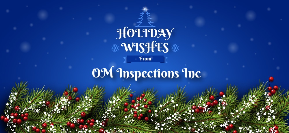 Season’s Greetings from OM Inspections Inc. in Toronto, Ontario