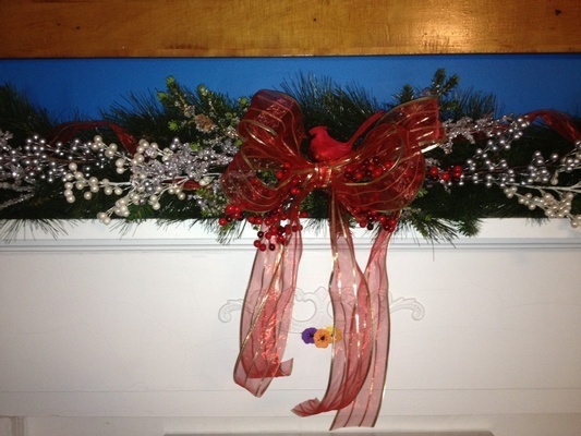 Red Hand Tied Bow - Custom Home Decorating Services by Interior Decorators Hollis - Tout Le Monde Interiors
