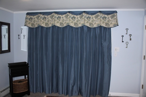 Blue Window Curtain