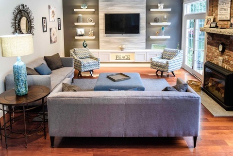 Amherst Family Room - After Remodeling by Tout Le Monde Interiors