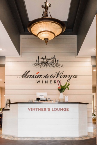 Masia Winery Reception Area - Commercial Interior Design Services by Citron Design Group