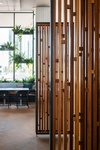 Modern Wooden Wall Partition - Commercial Interior Design Services in Long Beach by Citron Design Group