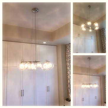 Chandelier Installation in North York by H MAN ELECTRIC 