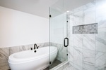 REPLACE YOUR OLD OVERSIZED BATHTUB WITH A FREE-STANDING NEW TUB, WHAT AN ELEGANT LOOK!