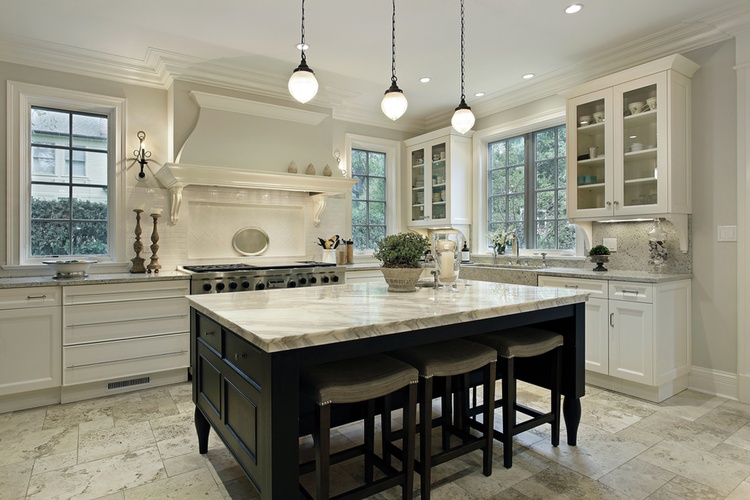 Quartz Kitchen Countertops design by Best Interior Design and Renovation Company Atlanta - Old Castle Home Design Center