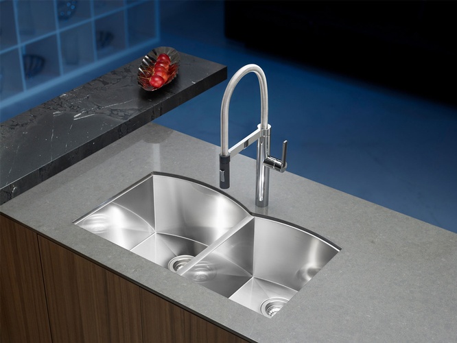 Stainless Steel Dual Basin Kitchen Sink by Old Castle Home Design Center