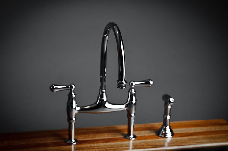 Gray Stainless Steel Faucet by Old Castle Home Design Center 