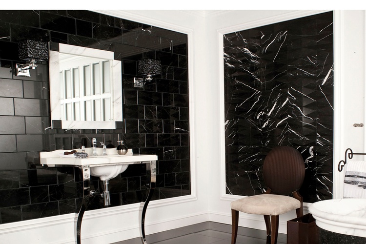 Black Bathroom Tiles by Old Castle Home Design Center 