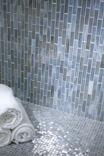 Mosaic Tile Flooring for Shower Room by Old Castle Home Design Center