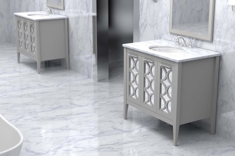 Marble Bathroom Design by Old Castle Home Design Center