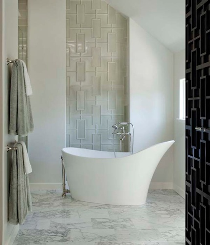 Natural Stone Bathroom Design by Old Castle Home Design Center 