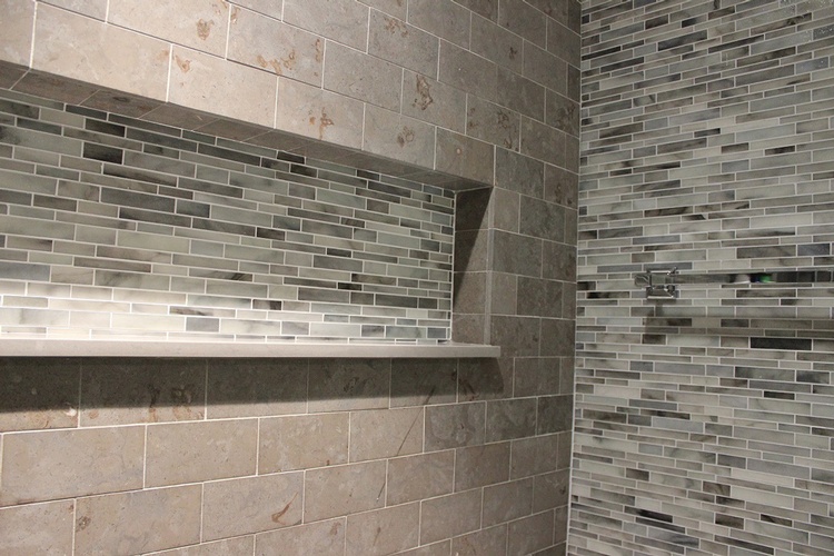 Natural Stone tiles for Bathroom by Old Castle Home Design Center