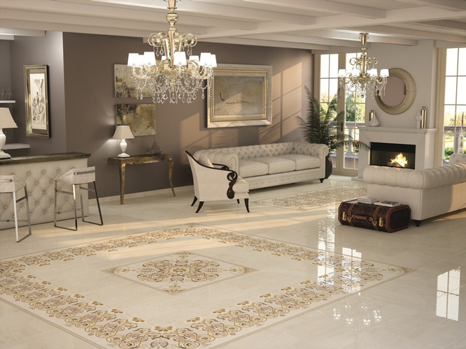 Polished Living room Porcelain Tiles by Old Castle Home Design Center
