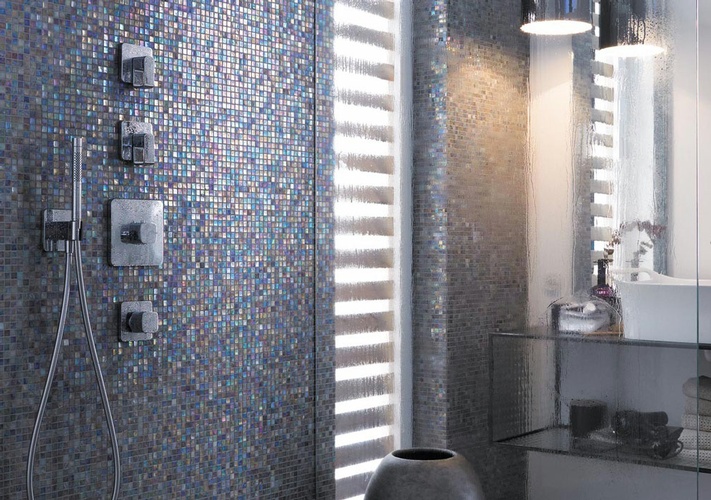 Best Glass Mosaic Tiles for Shower room by Old Castle Home Design Center