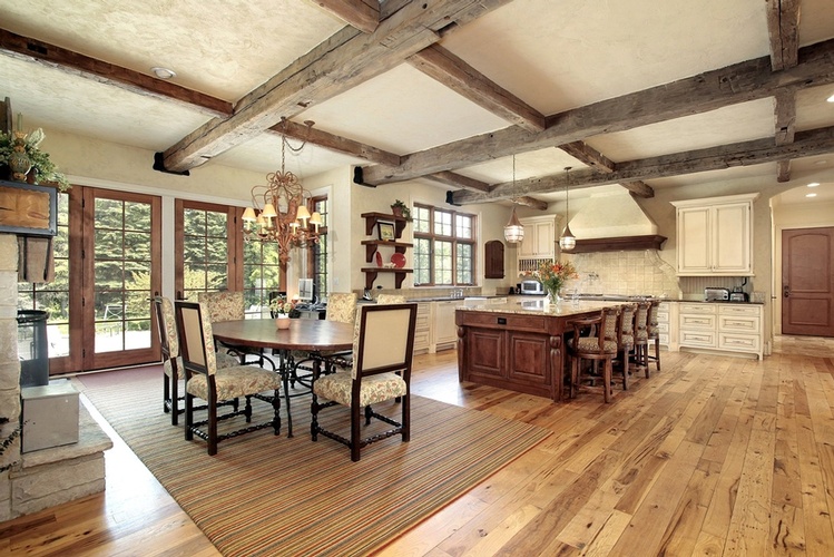 Natural Wood Flooring for Kitchen by Old Castle Home Design Center