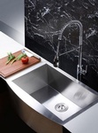 Metal Kitchen Sink and Faucet by Old Castle Home Design Center