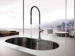 Gray Stainless Steel Faucet by Old Castle Home Design Center in Atlanta