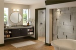 Textured Stone Bathroom Wall Tiles by Old Castle Home Design Center