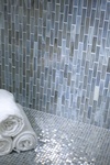 Mosaic Tile Flooring for Shower Room by Old Castle Home Design Center