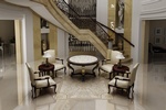 Polished Cream Porcelain Tiles for Living room by Old Castle Home Design Center 