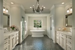 Glass Tiles Flooring for Bathroom by Old Castle Home Design Center 