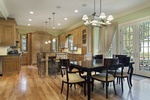 Light Wood Floor Kitchen by Old Castle Home Design Center