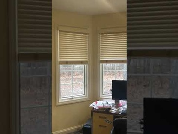 Motorized Blinds with Controls for Lift and Tilt