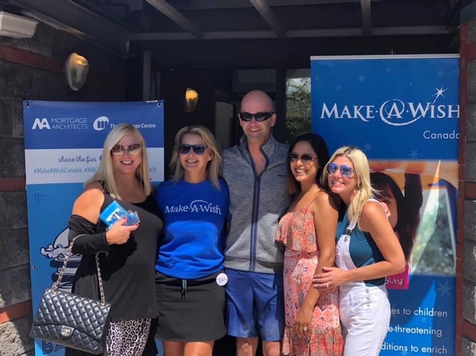 Tracy, Lisa, Dustan, Michelle and Jodie at an MA Make a Wish Charity Event