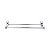 Buy Chrome Finish Barcelona Double Towel Bar Mississauga at Handle This
