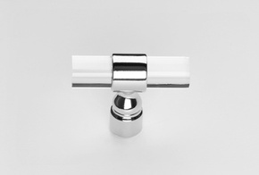 Clear Sky Handle - Chrome and Acrylic Door Pull at Handle This - Door Accessories in Newmarket