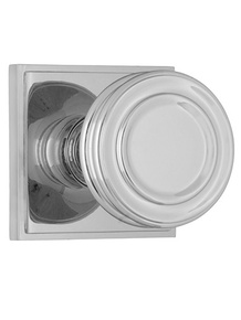 Ripple Door Knob with a Plain Square Backplate - Buy Cabinet Knobs in Toronto ON at Handle This
